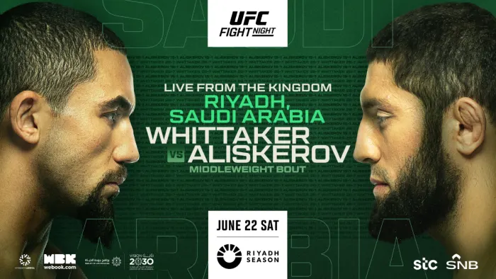 UFC Fight Night Robert Whittaker VS Ikram Aliskerov Results